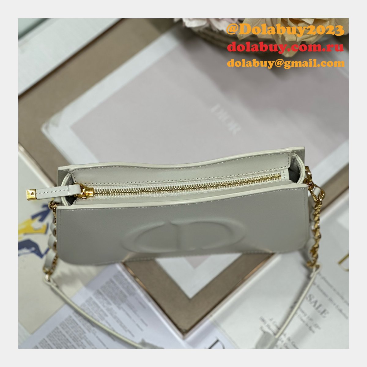 CD Signature Hobo 8017 Shop High Quality Fake Bag