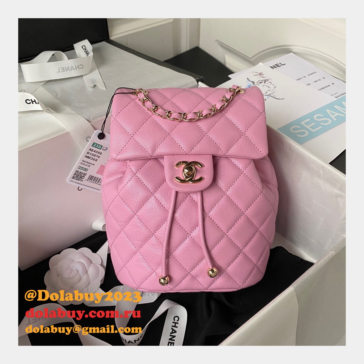 1:1 Luxury High Quality Replica Backpack AS4058 Bag 23cm