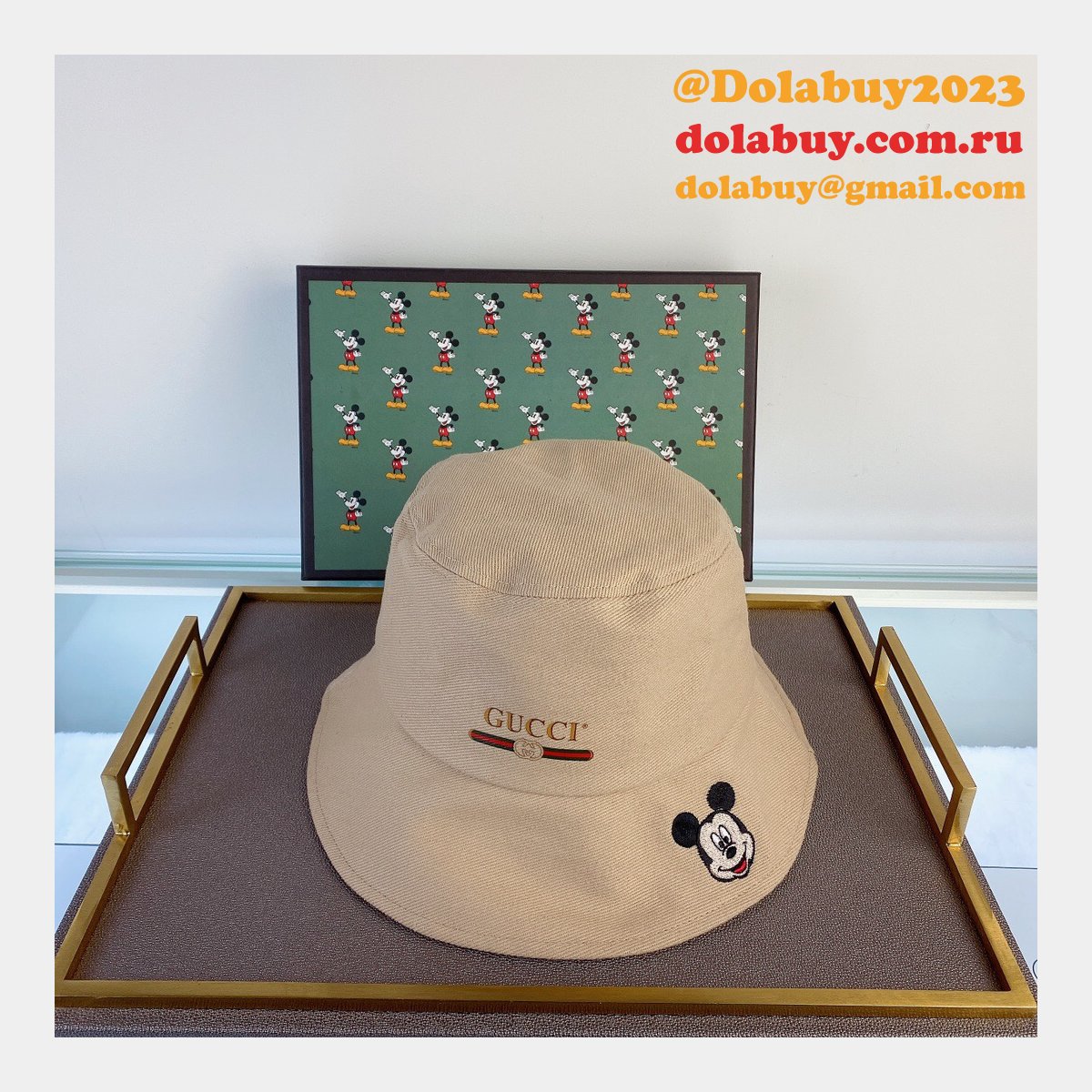 Cheap Gucci Mickey fisherman hat