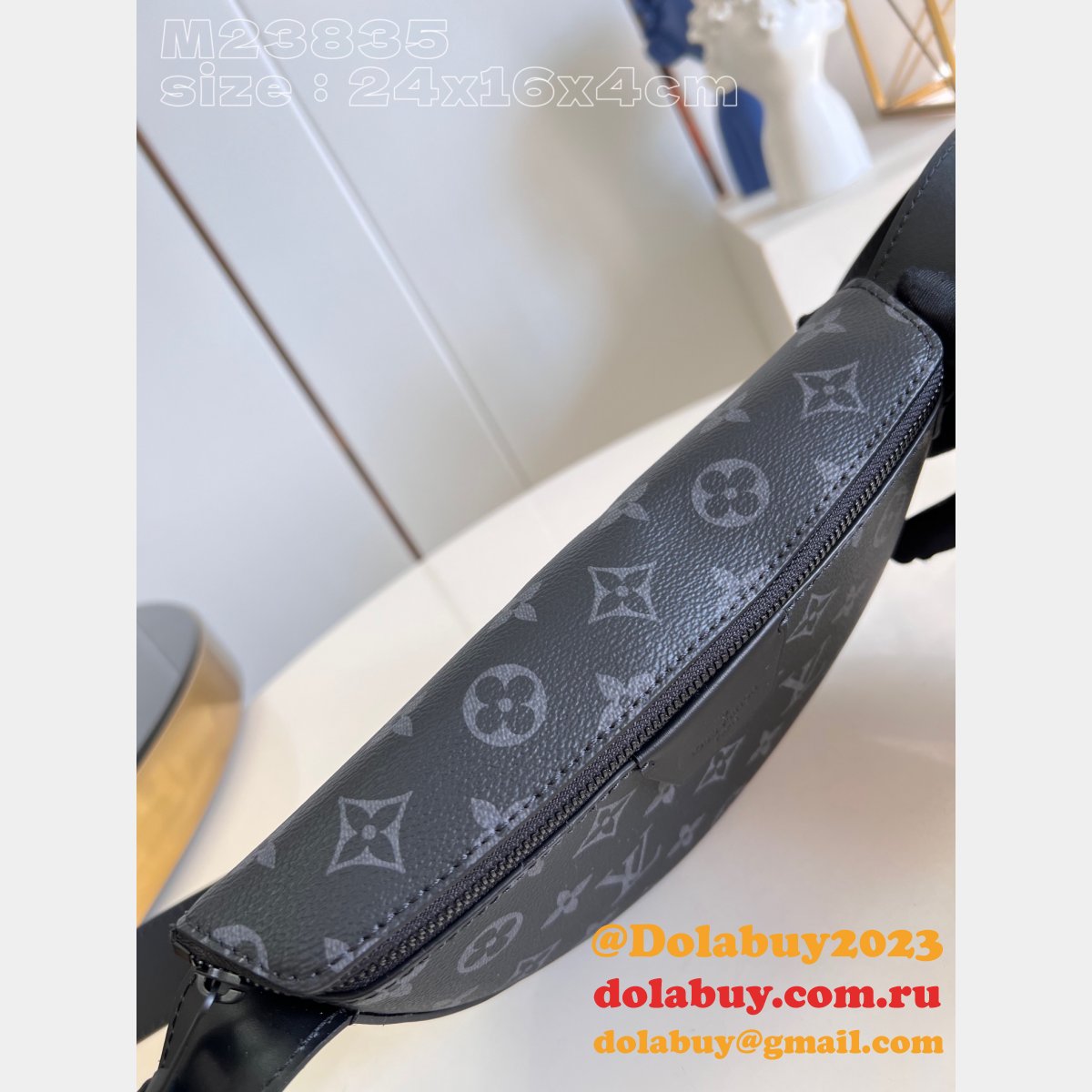 LV Moon Crossbody Monogram Eclipse M23835/M23838 Men Replicas Louis Vuitton Bag