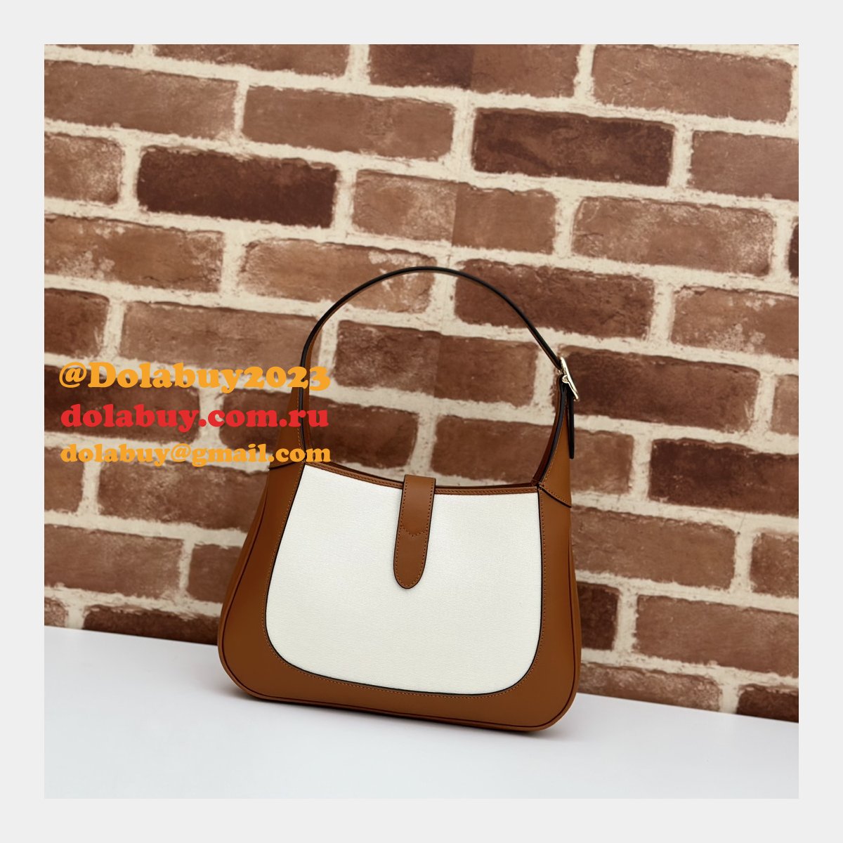 Replcia 782849 Fashion Gucci Jackie Half Moon Shoulder Copy Bag
