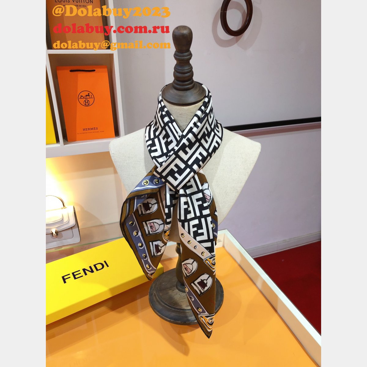 Top Quality fendi Silk twill