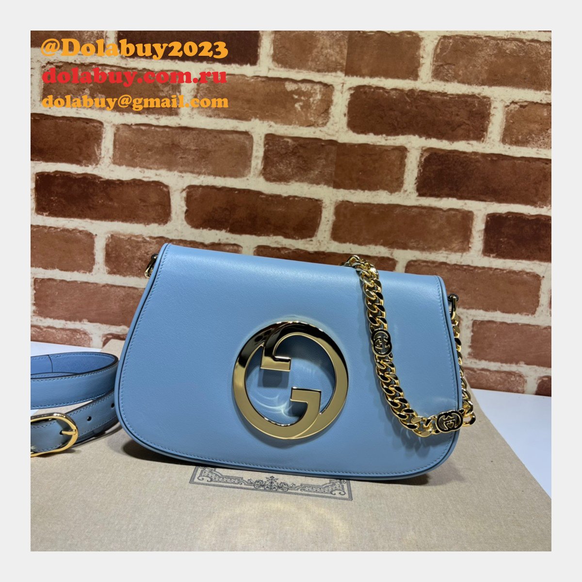 luxury 7 star G*u*i new blondie 699268 shoulder fake bag