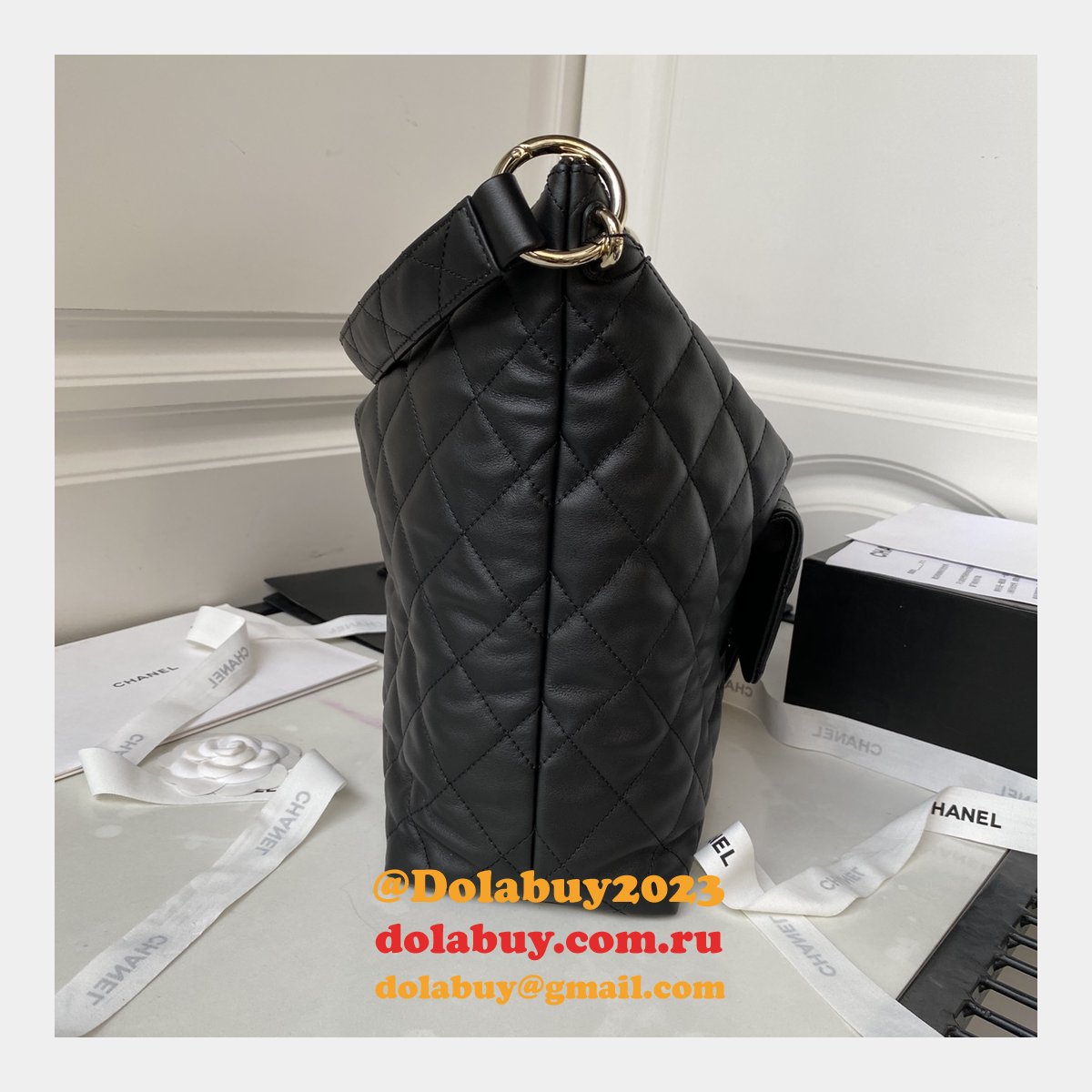 Replica Designer Maxi Black AS4339 Hobo 1:1 Mirror Bag