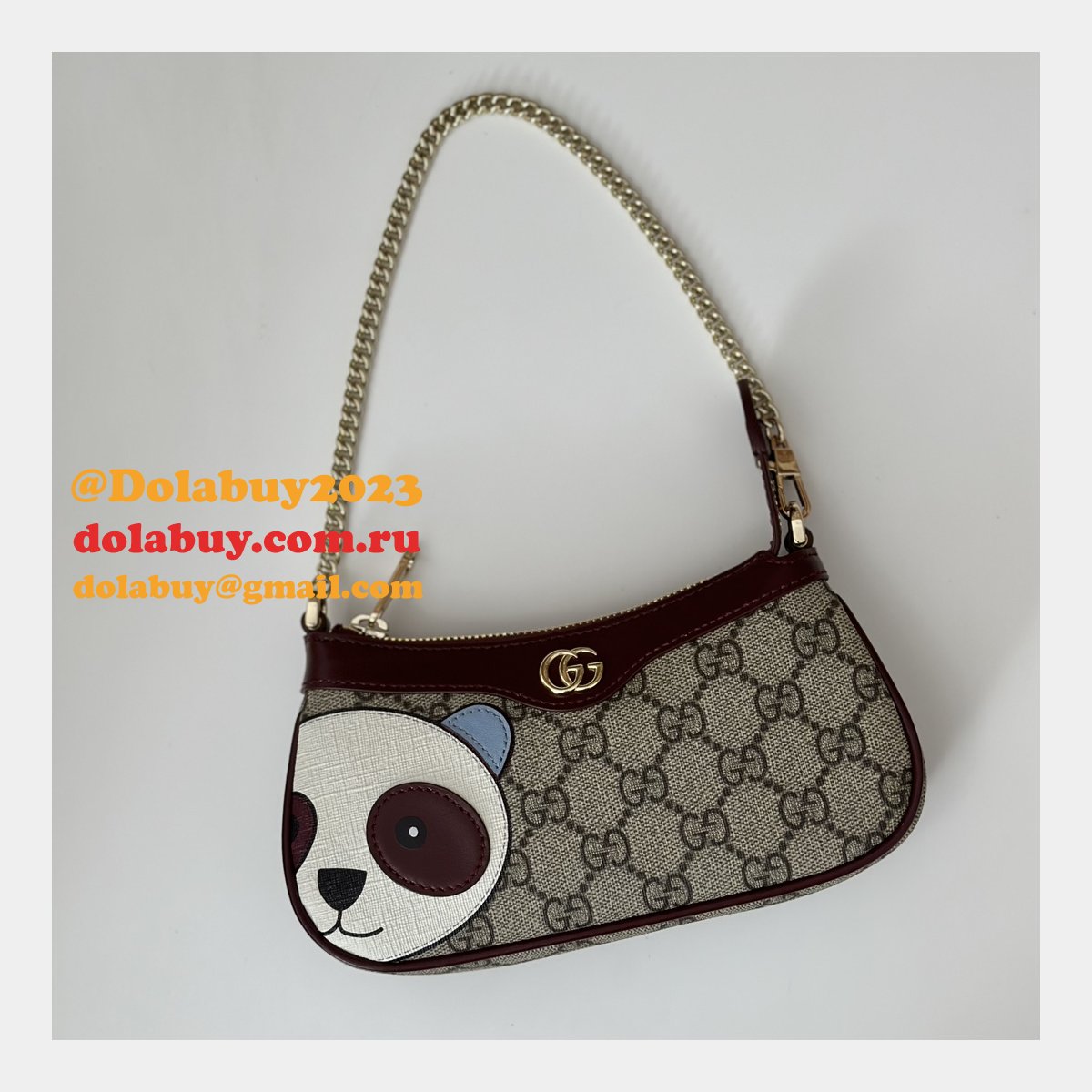 Gucci GG Mini Bag 818763 Panda Detail Designer Sale