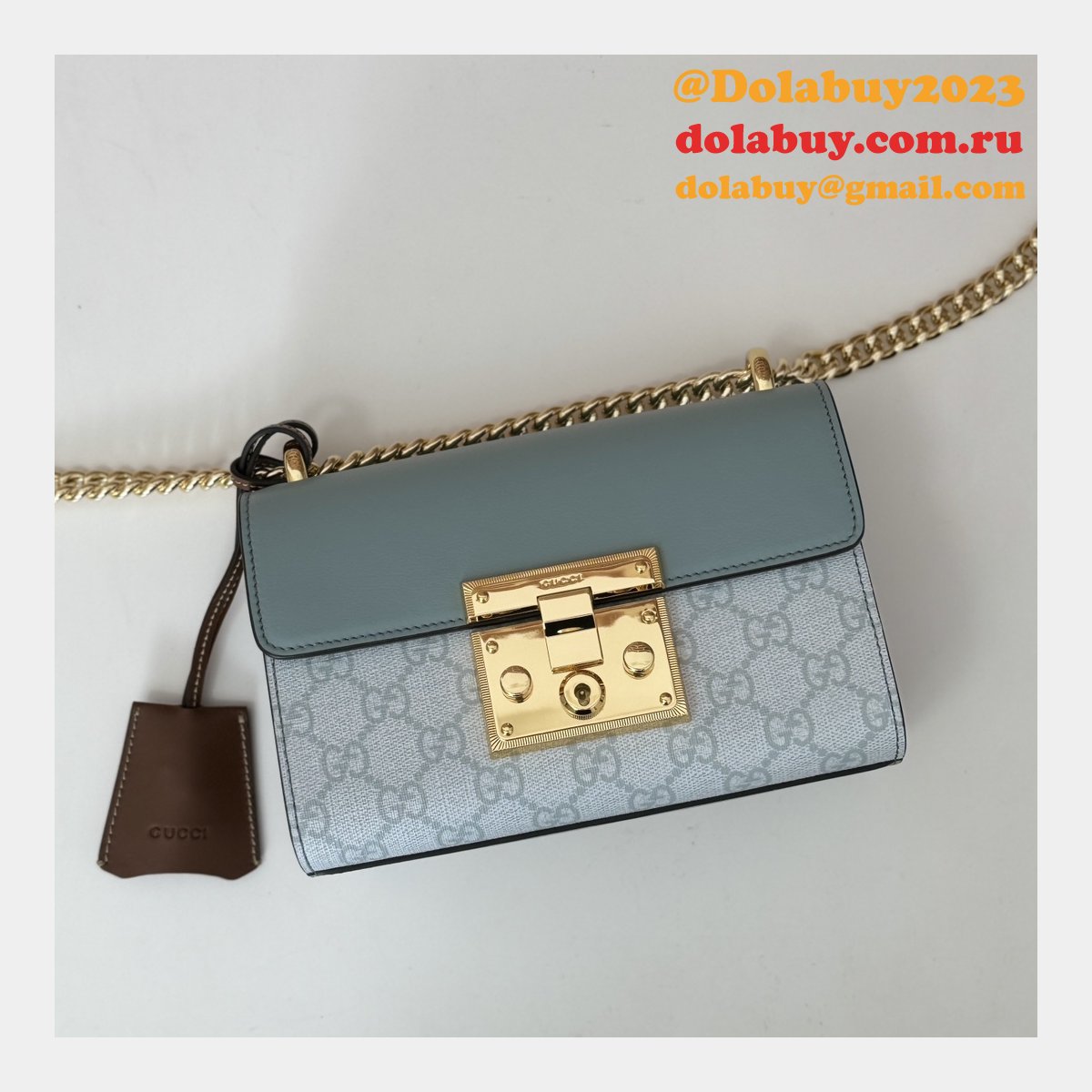 Luxury Padlock Gucci Copy GG Shoulder 409487 Bag