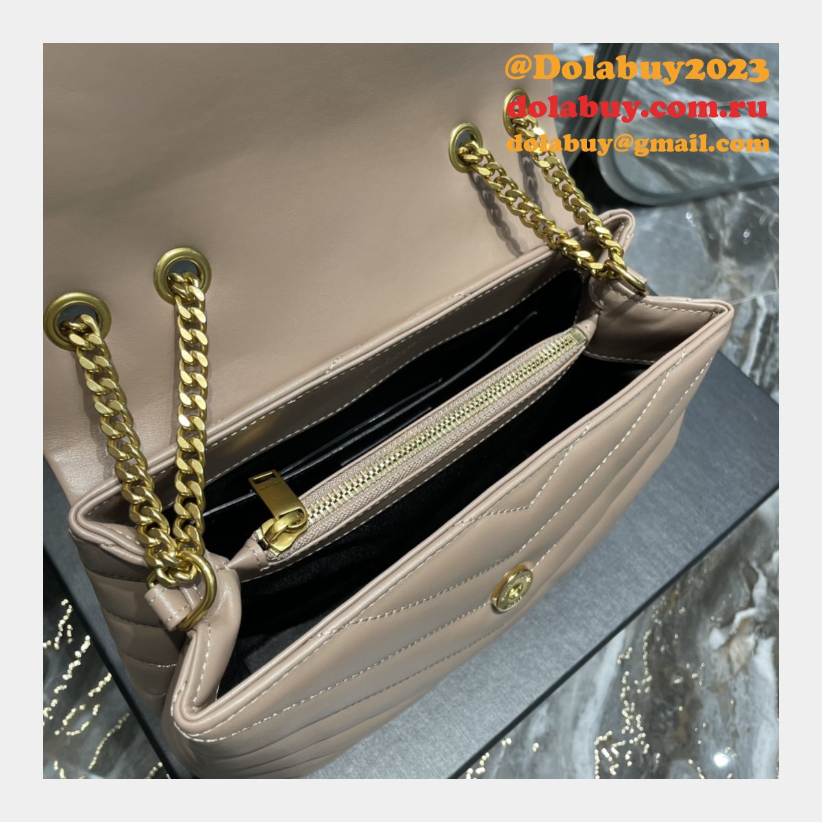 Fashion Perfect YSL LOULOU 494699 SHOULDER BAG 25CM
