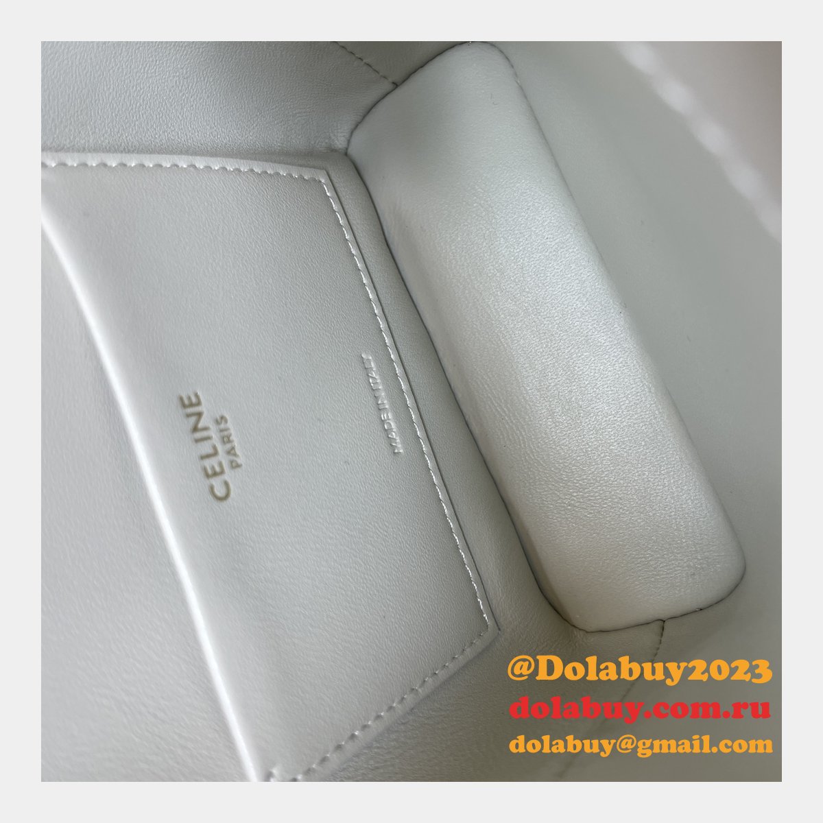Top Quality Celine 10K943 Bucket Triomphe Smooth Designer Bag