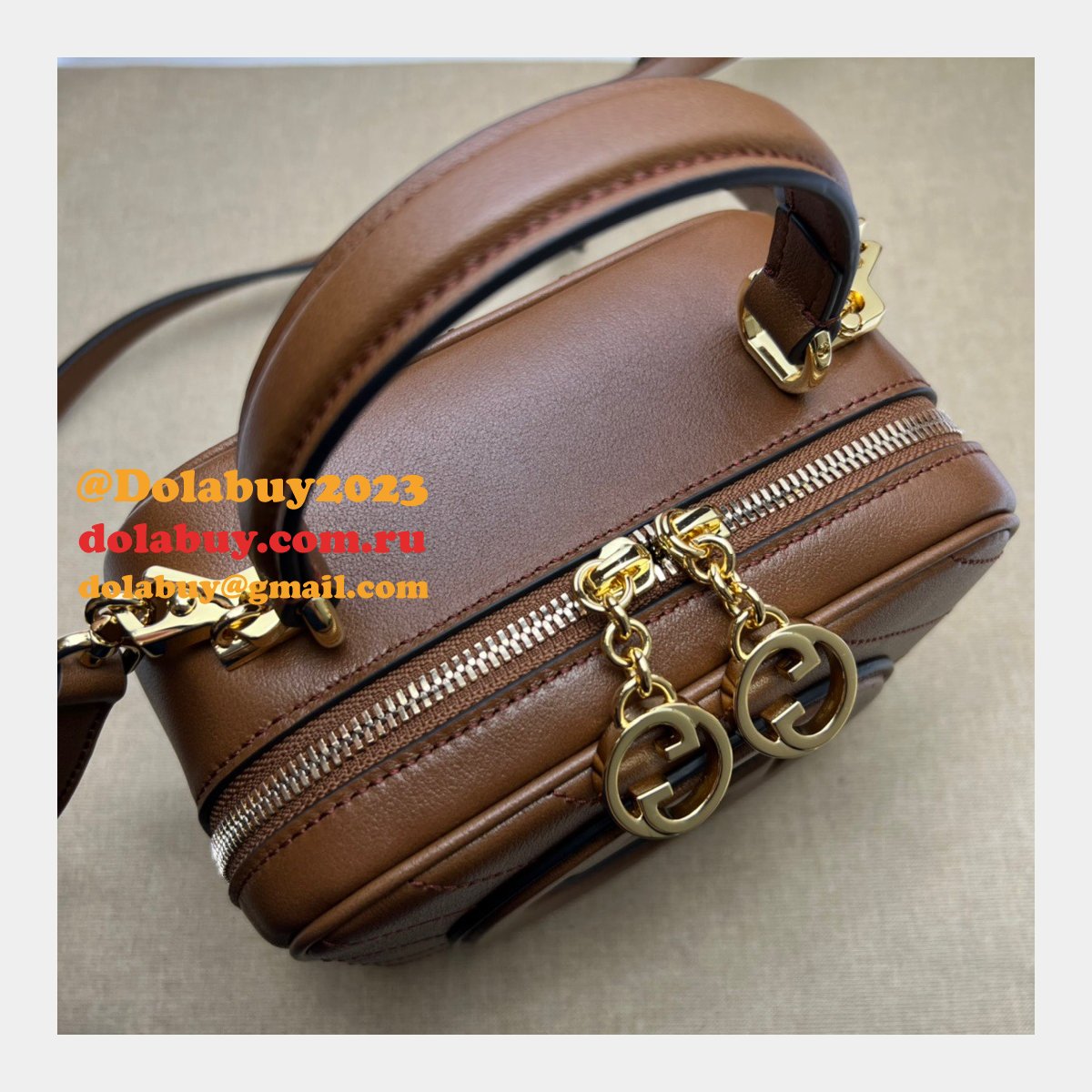 designer G*u*i replica crossbody 744434 blondie top bag