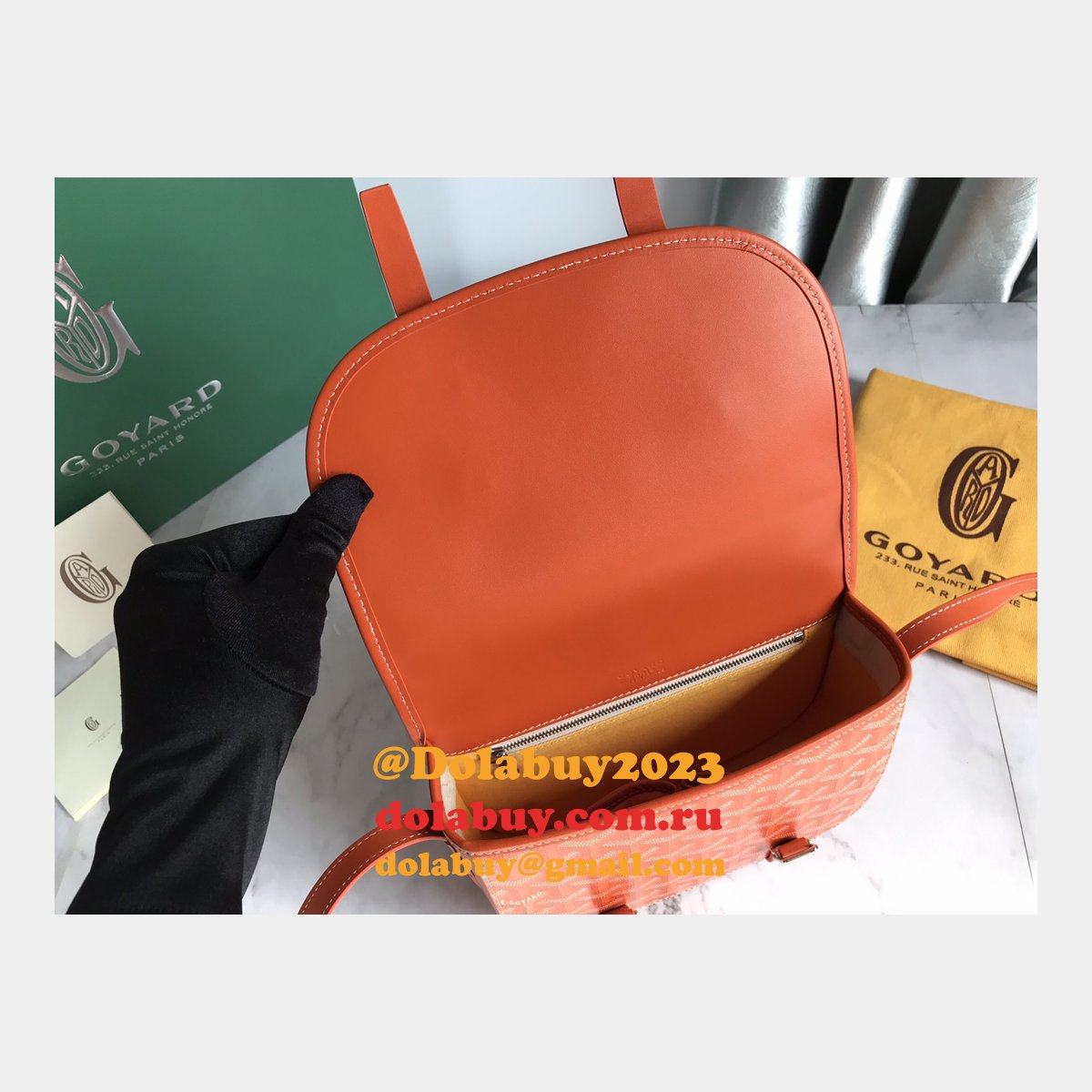 Copy Goyard Chevron Belvedere Duplicate Messenger GY020098 Fake Bag