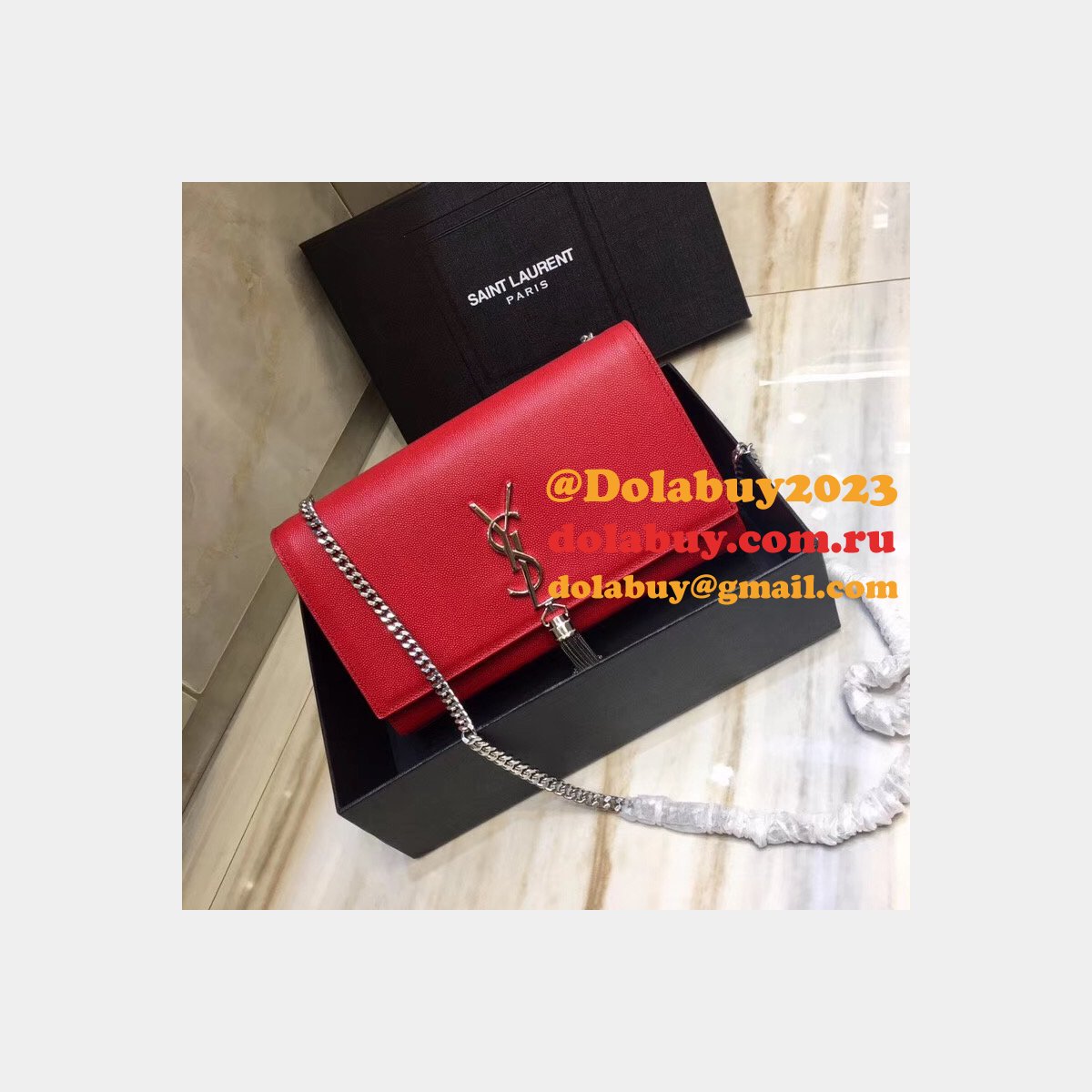 YSL Cheap Saint Laurent Monogram Caviar Quilted