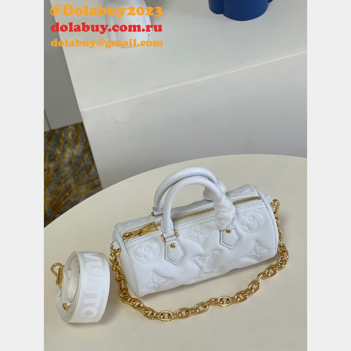 Top Quality Replica Louis Vuitton Papillon M59827 Bubblegram Leather Bag