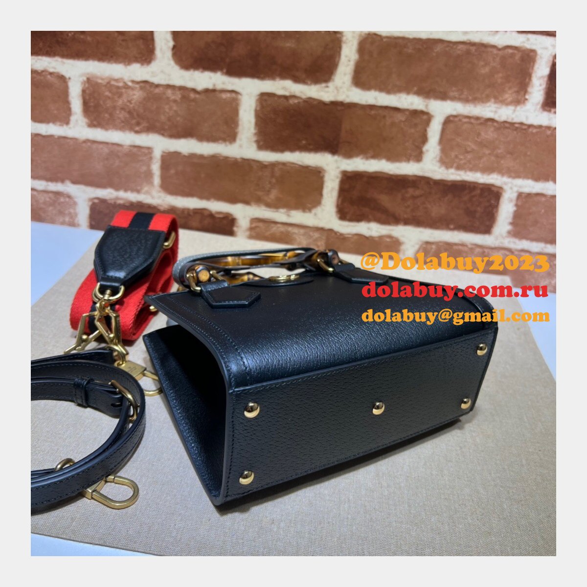 Gucci designer replica 702732 Diana mini tote bag leather