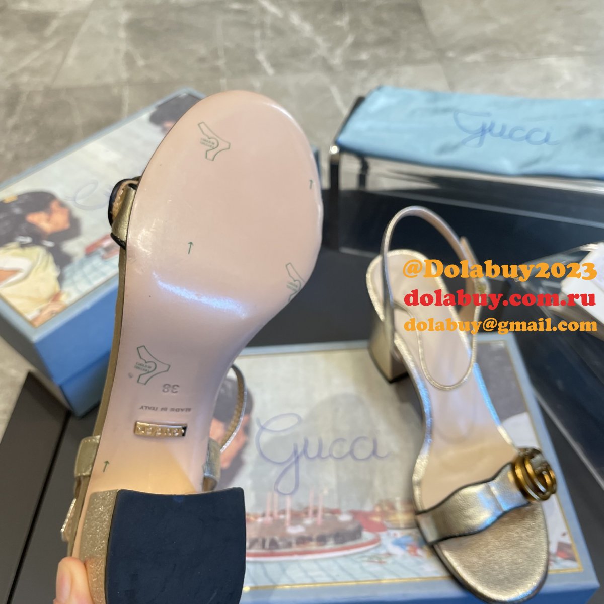 replica G*u*i wholesale classic high heel sandals shoes