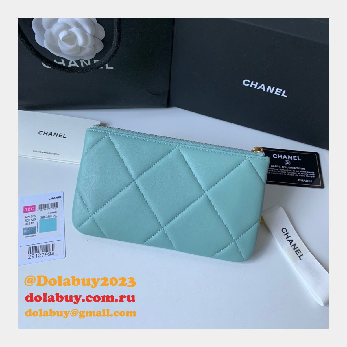 Hot Replica 19 Lambskin Small Pouch AP1059 Bag
