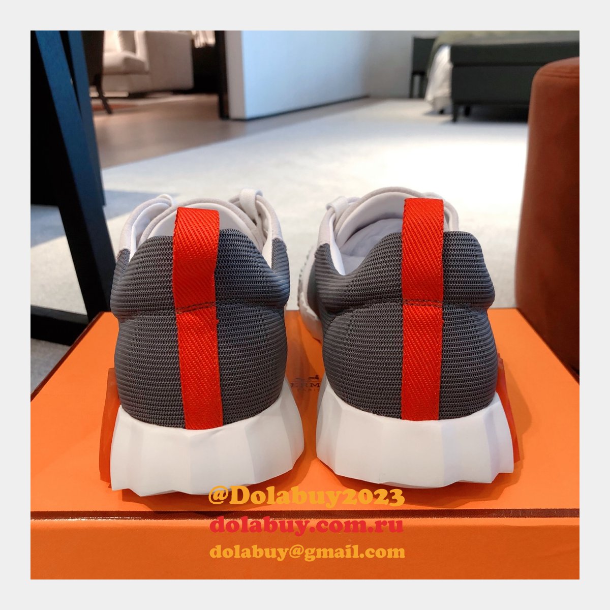 Fashion Designer Hermes WOMEN/MEN BOUNCING SNEAKER