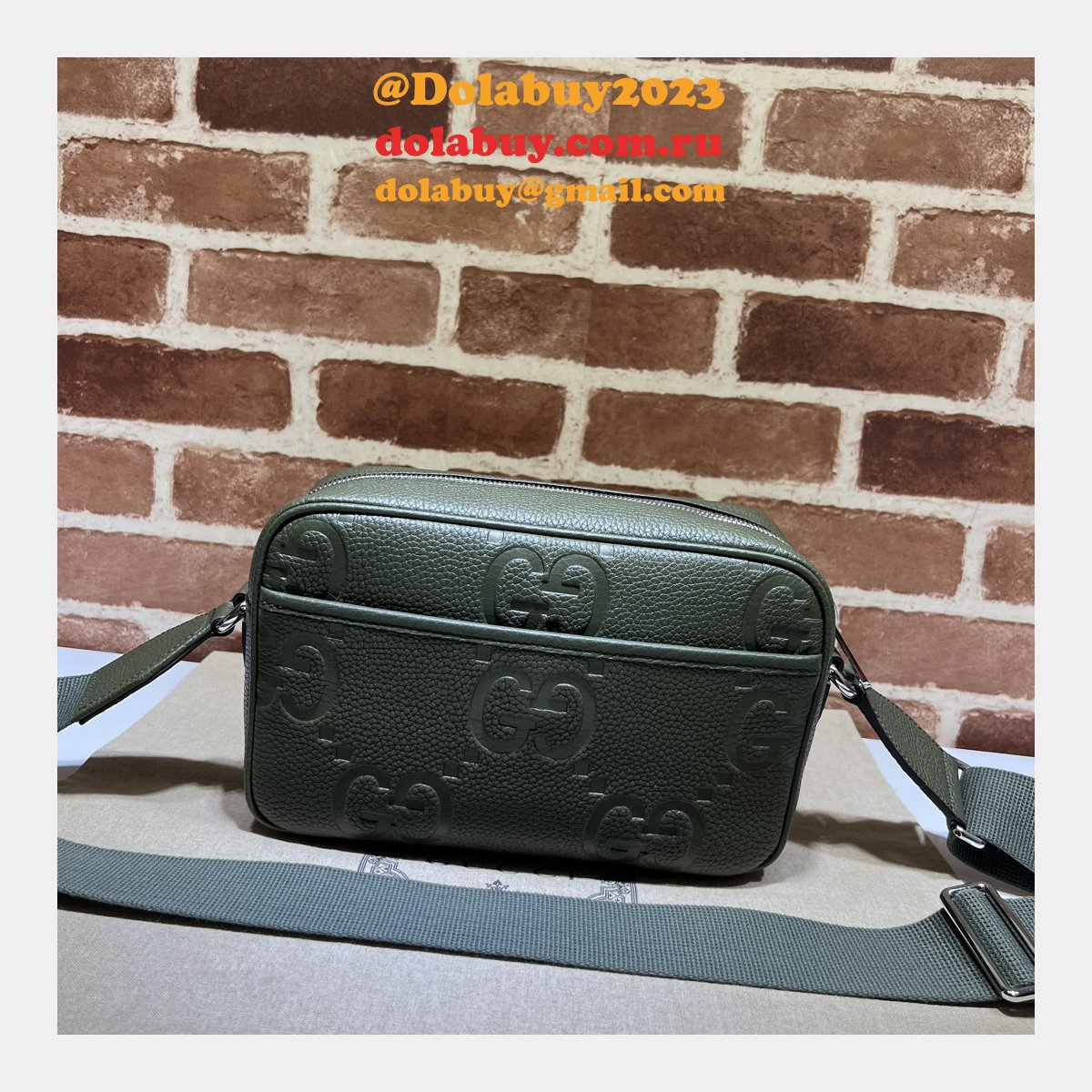 Luxury Jumbo GG Gucci 766946 Travel Messenger Replica Bag