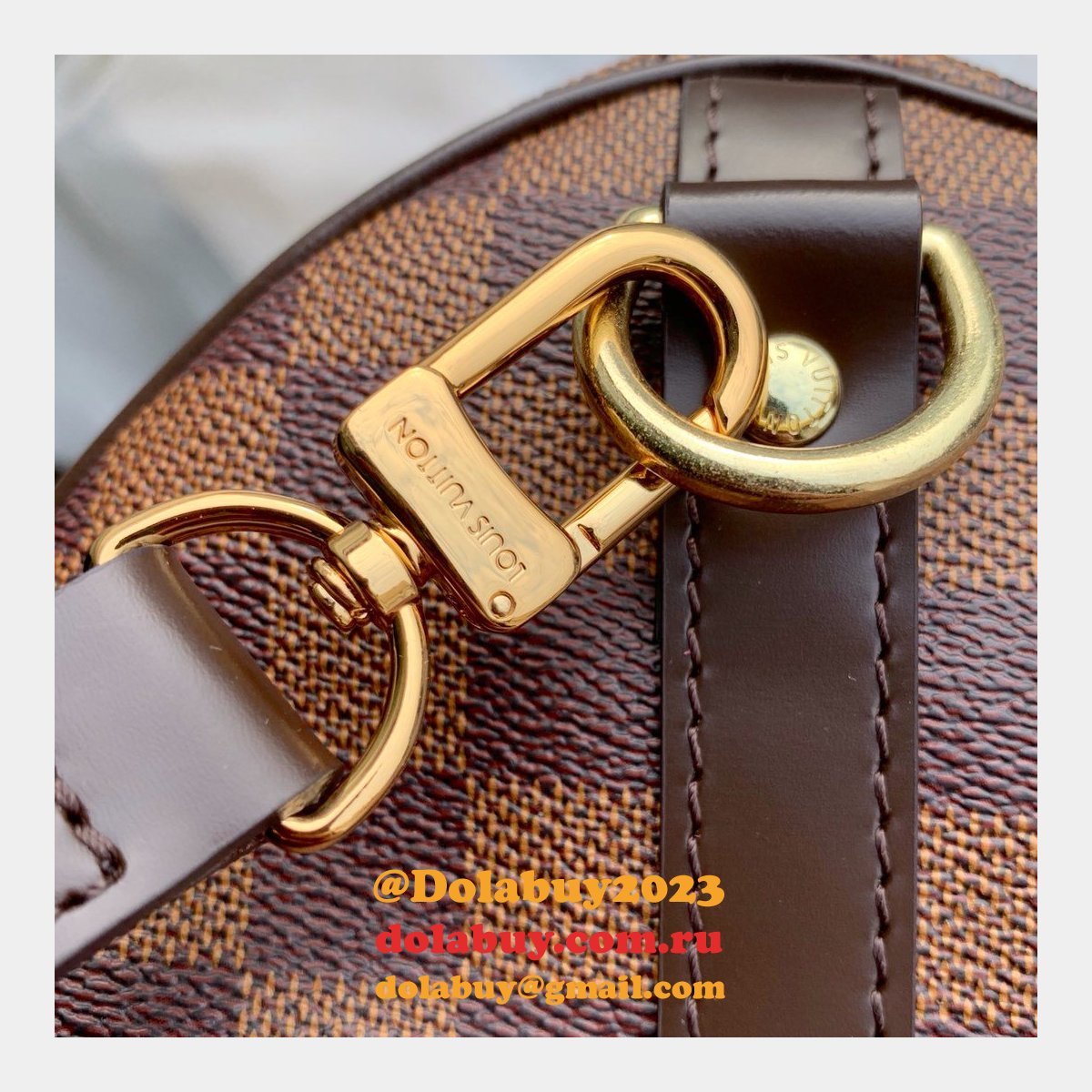 AAA+ Louis Vuitton Replica Speedy Bandoulière 25 30 35 Damier Ebene in Marron
