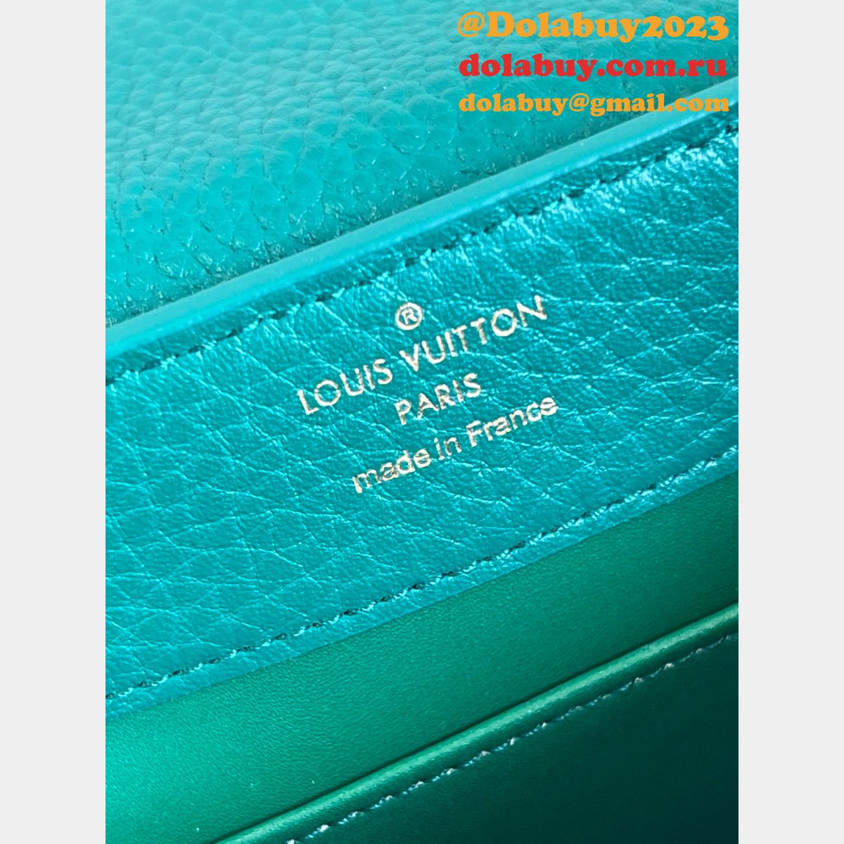 Louis Vuitton Wholesales Replica M59434/M59433 Capucines Green Bag