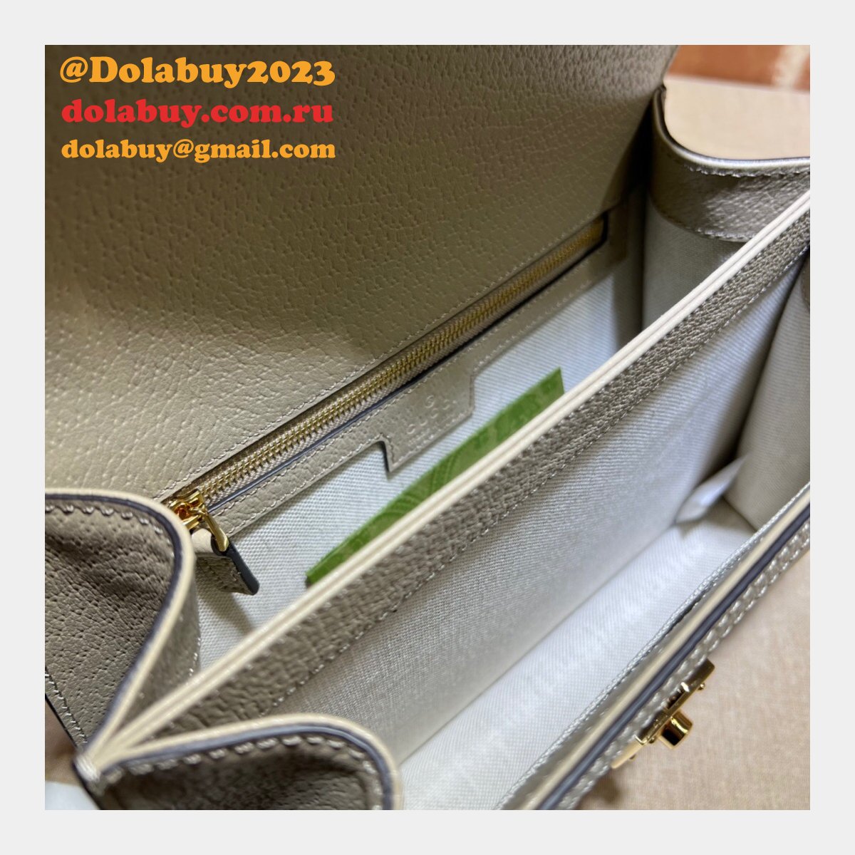 aaa+ G*u*i 651055 ophidia small top handle fake bag with web