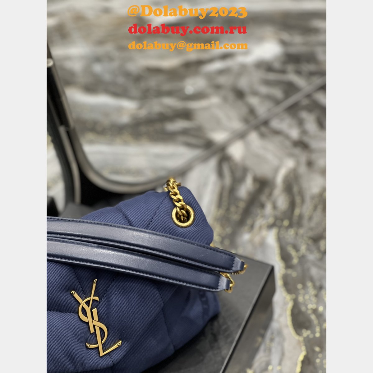 YSL Luxury Saint Laurent Replica 23/29cm Loulou Puffer 577476 Bag