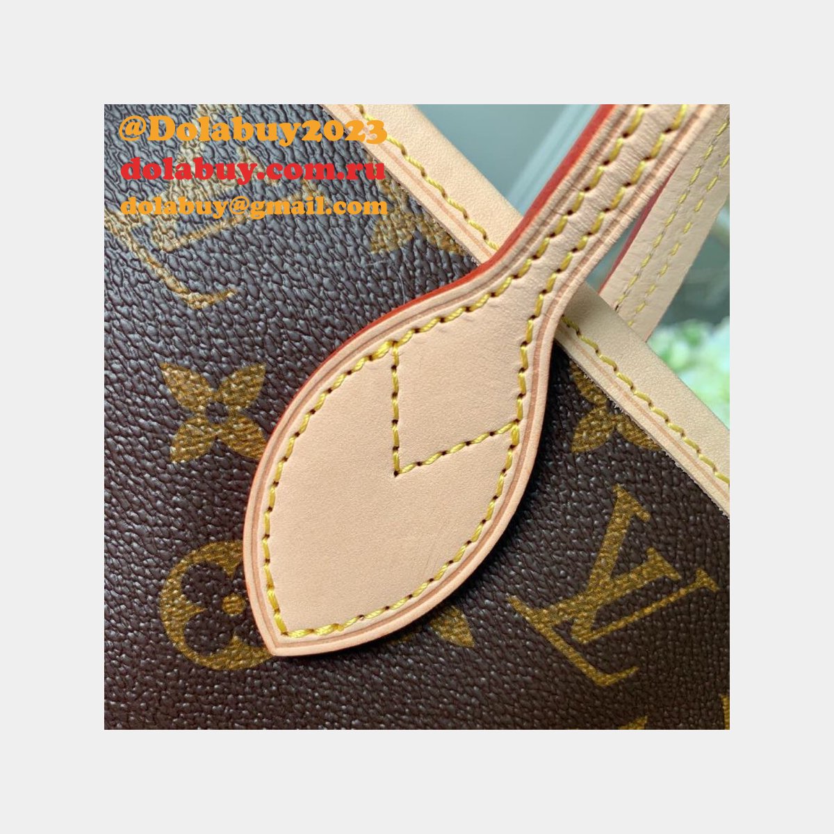 Top Quality louis vuitton neverfull GM M40990 beige 40CM