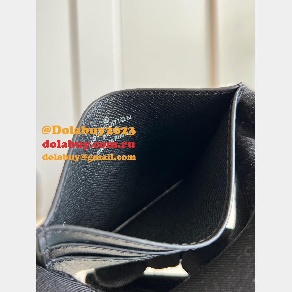 Louis Vuitton M62170 Replica Online Double Card Holder Monogram Eclipse Canvas