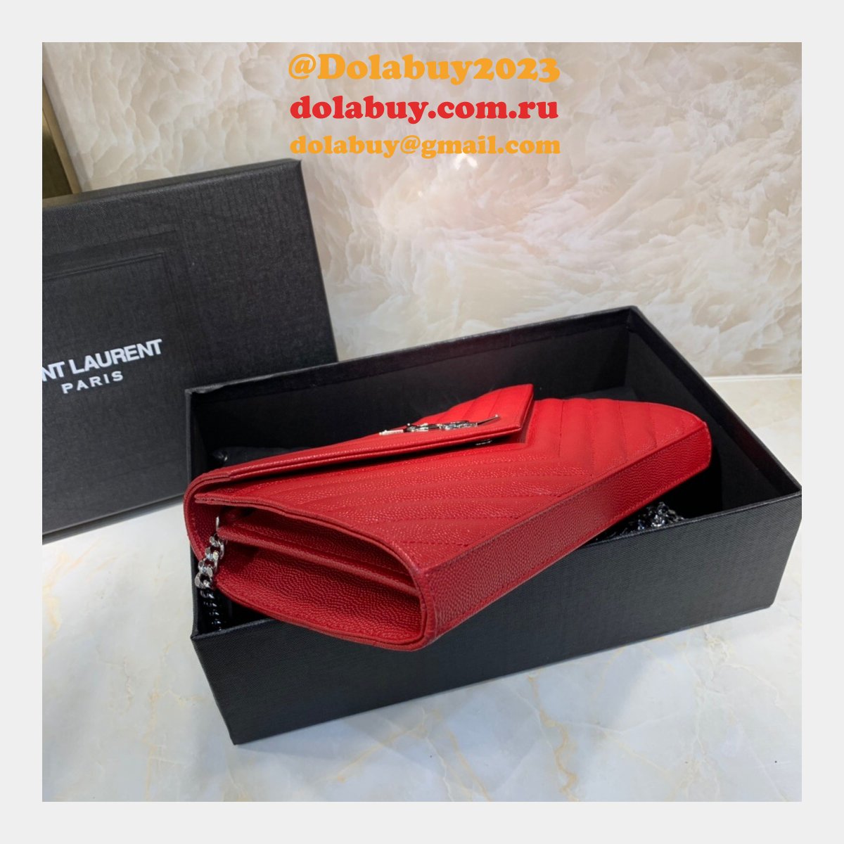 Ysl Saint Laurent niki chain shoulder bag 22cm