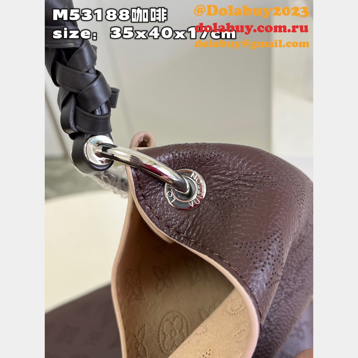 Louis Vuitton High Quality Replica m53188 Brown Mahina Handbag