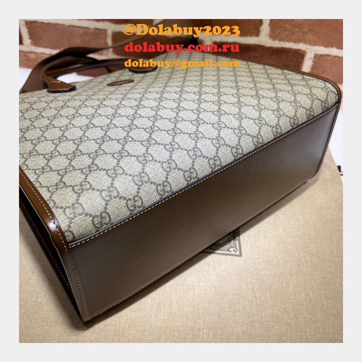 Gucci Luxury Tastic Replica 674148 Medium tote with Interlocking G