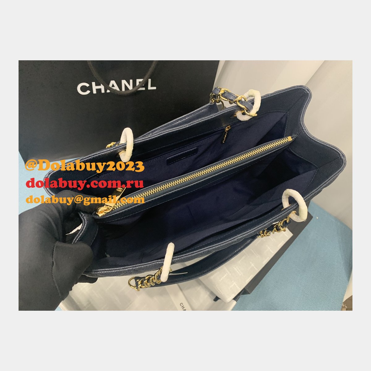 Best classic CC 50995 shopping bag CAVIAR leather