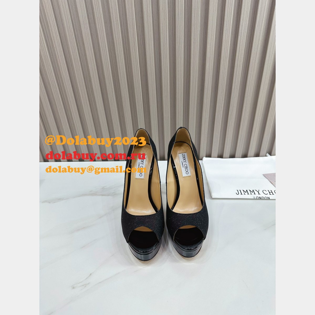 Luxury JIMMY CHOO High heel Platform shoes online selling