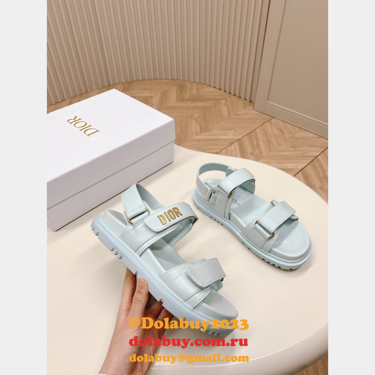 Luxury Lambskin Dioract Sandal 2024