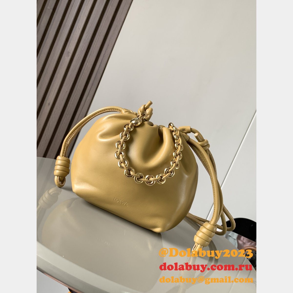 Replica Loewe MINI/Medium Flamenco Purse In Mellow Nappa Lambskin