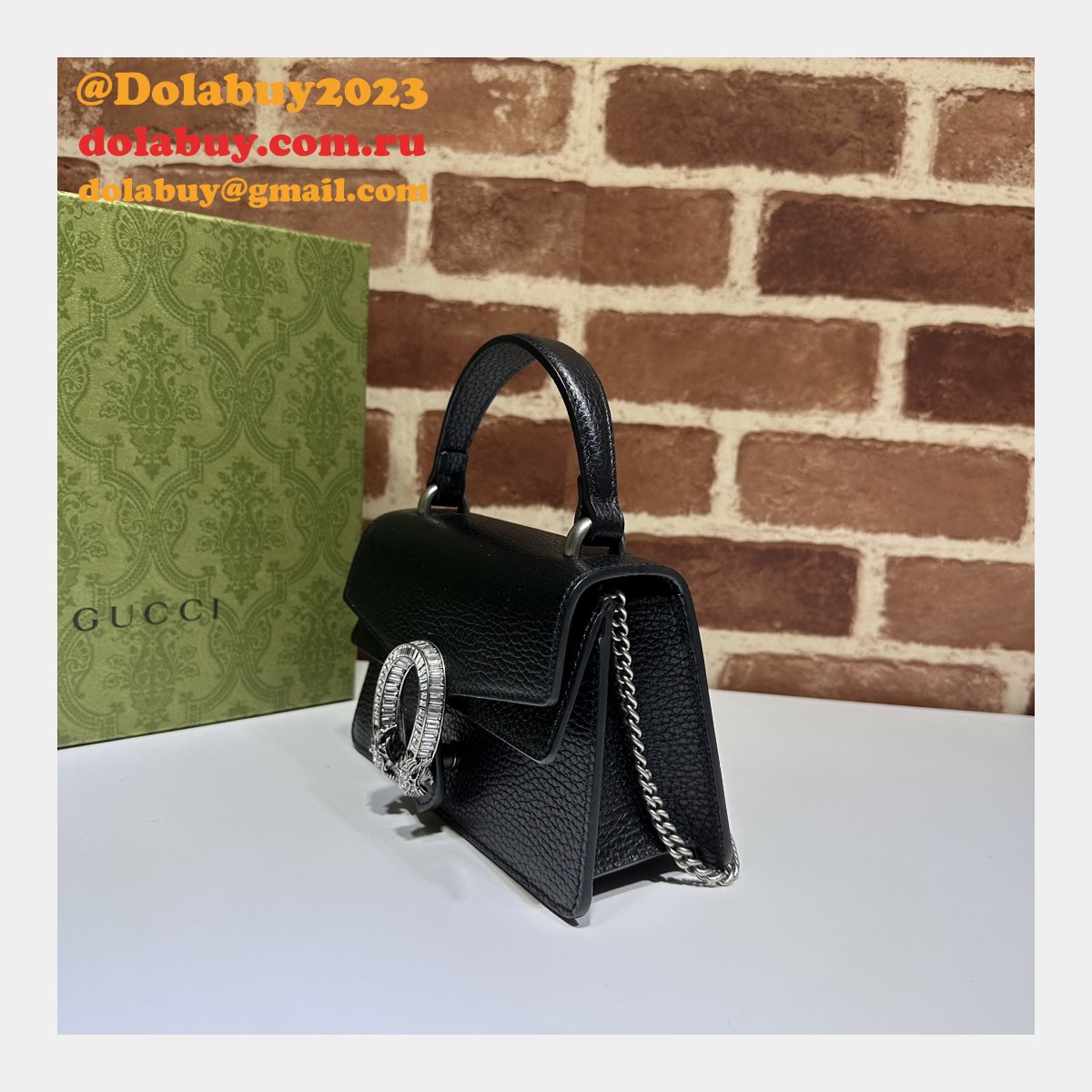 Gucci Wholesale Dionysus Supreme Top Handle Designer 752029 Bag