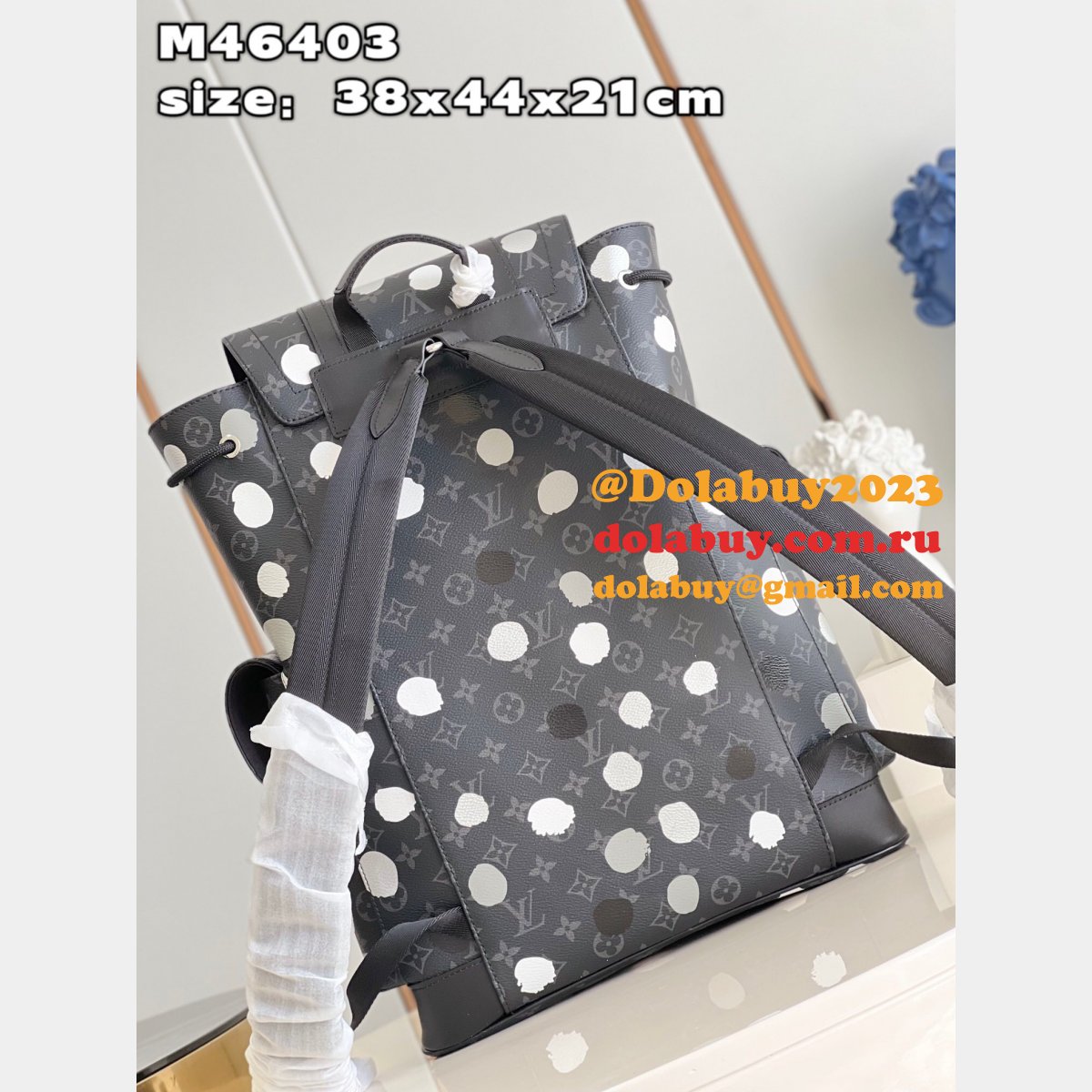 Louis Vuitton Perfect LV x YK Christopher M46403 Monogram Eclipse Canvas