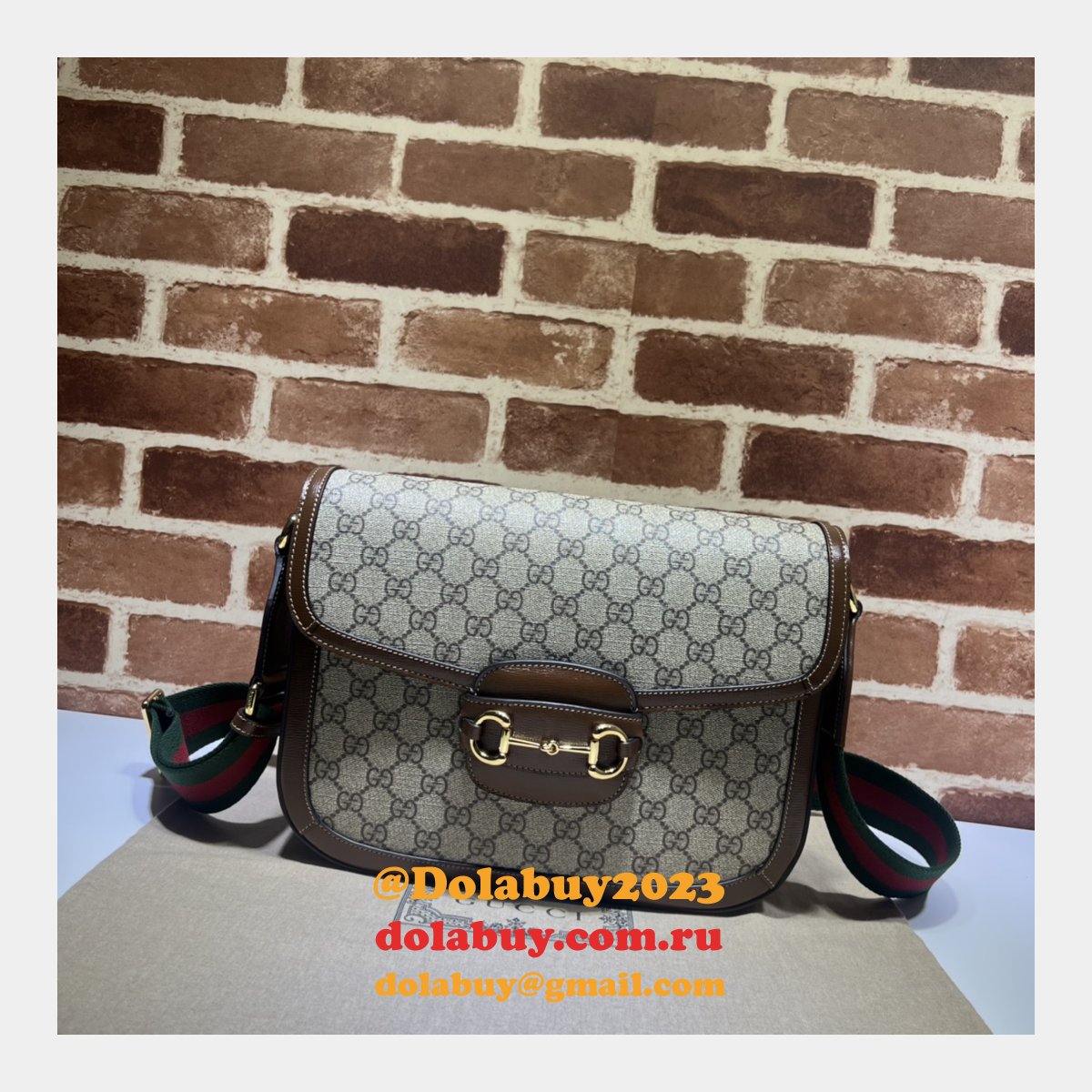 Gucci Horsebit 700457 Best 1955 Crossbody 1:1 Mirror Beige Bag
