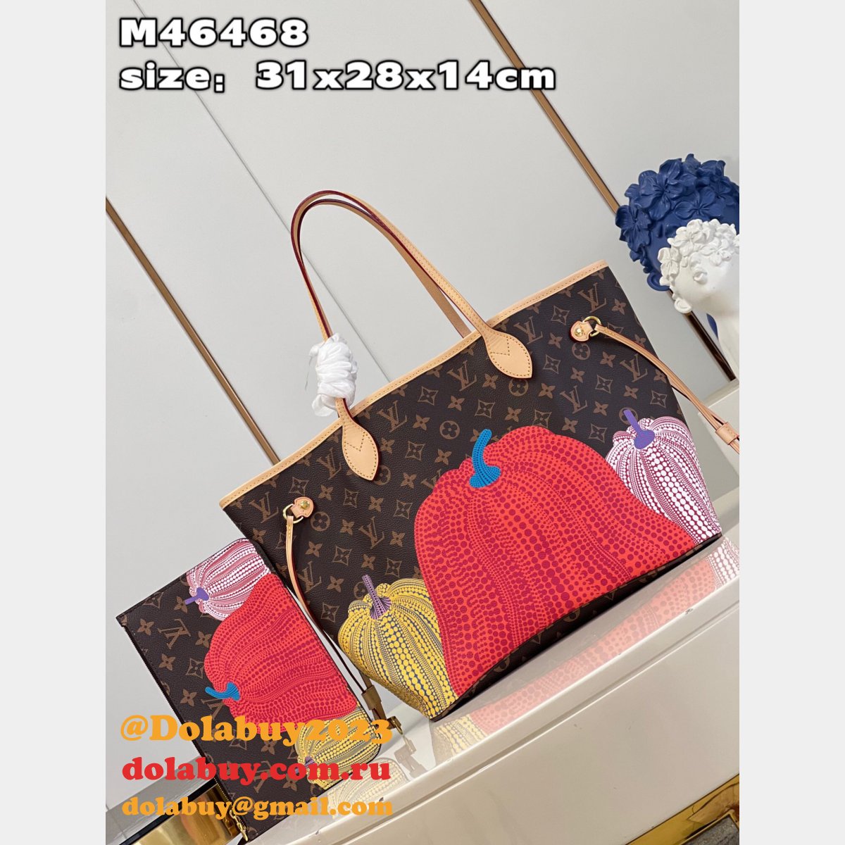 Replica Louis Vuitton Perfect LVS x YK Neverfull M46468 Bag