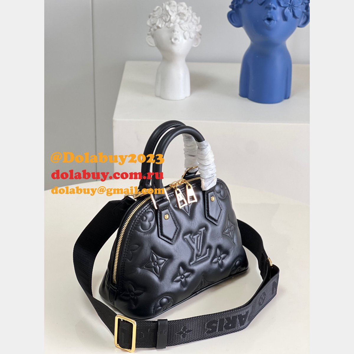 Designer Louis Vuitton Replica Alma 7 Star M59793/M59822 Bubblegram Leather