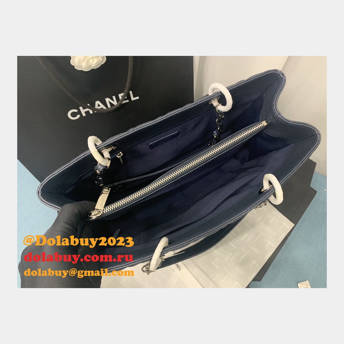 Best classic CC 50995 shopping bag CAVIAR leather