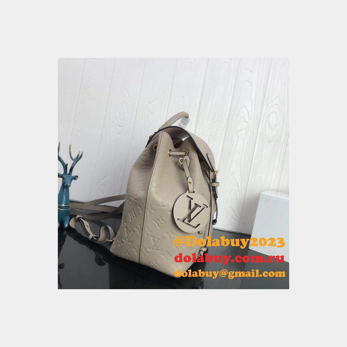 Replica LV Montsouris Backpack Monogram Empreinte Leather