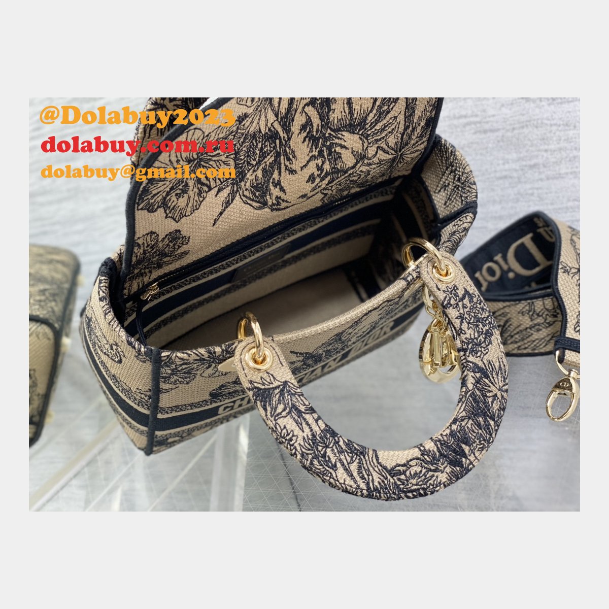 Christian Dior Perfect Designer Replica Lady Dior 24cm Handbags