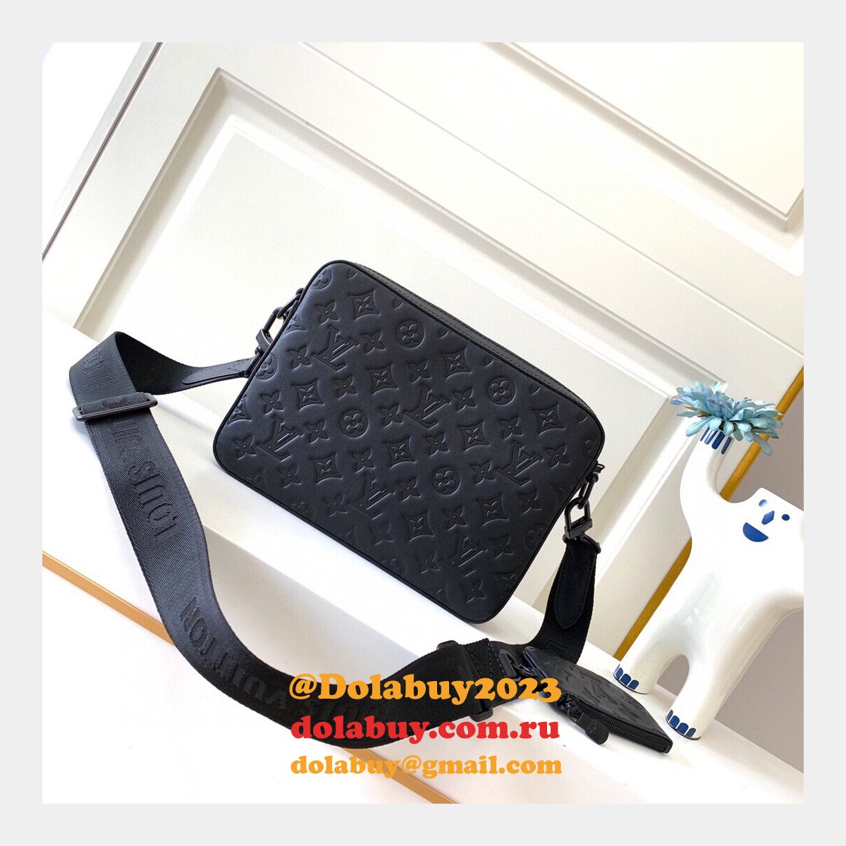 Top Quality Louis Vuitton Duo Messenger G65 M69827 Black