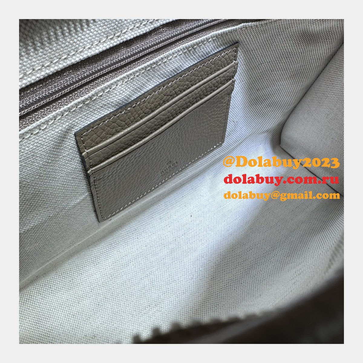 Sale 1:1 Gucci Jumbo GG Pouch 739490 Replica Handbag