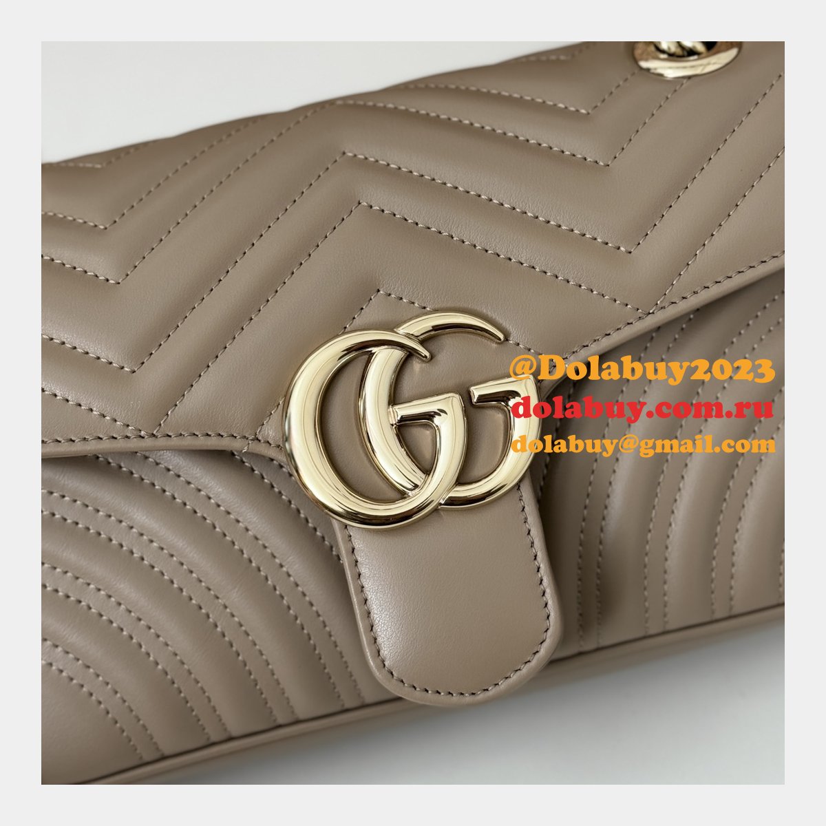 Gucci Designer GG Marmont 443497 Small Shoulder Fake Bag