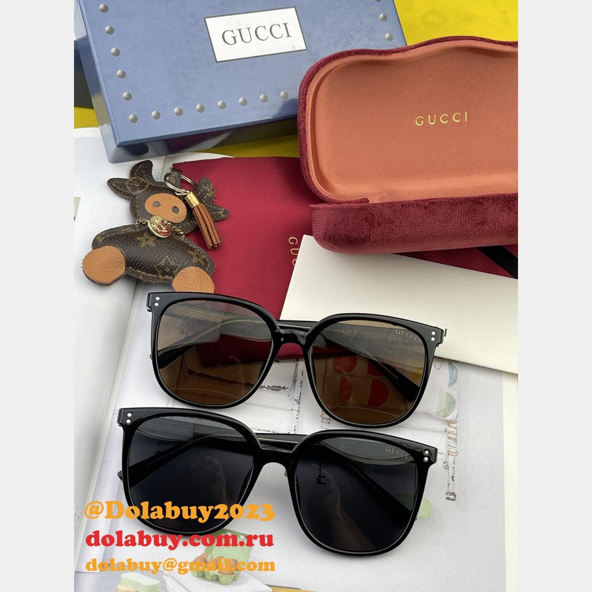Wholesale gucci 9807/0242 /G6521/G3369 Perfect sunglasses