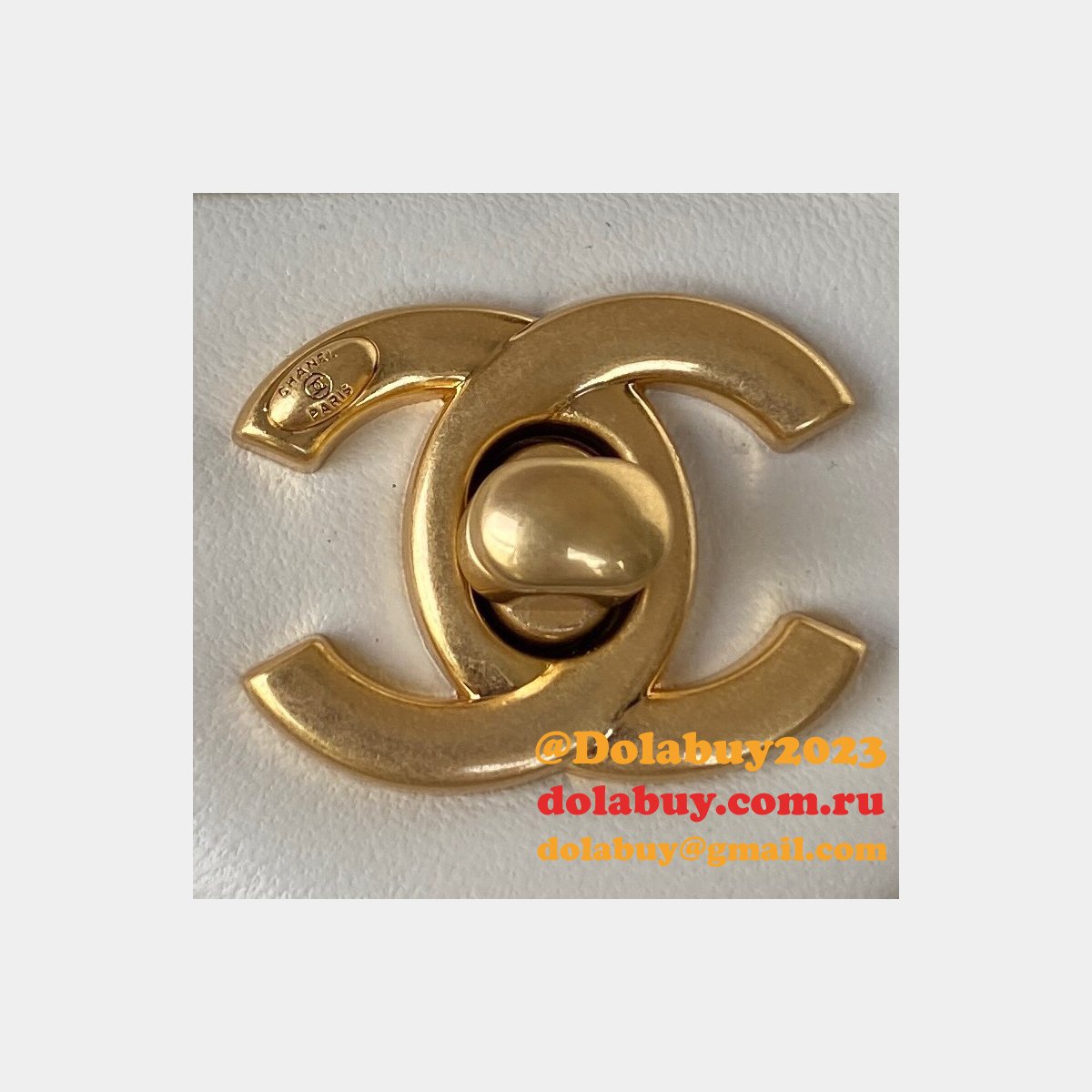 Wholesale Flap Fake AS3456 Bag Lambskin Gold-Tone Metal