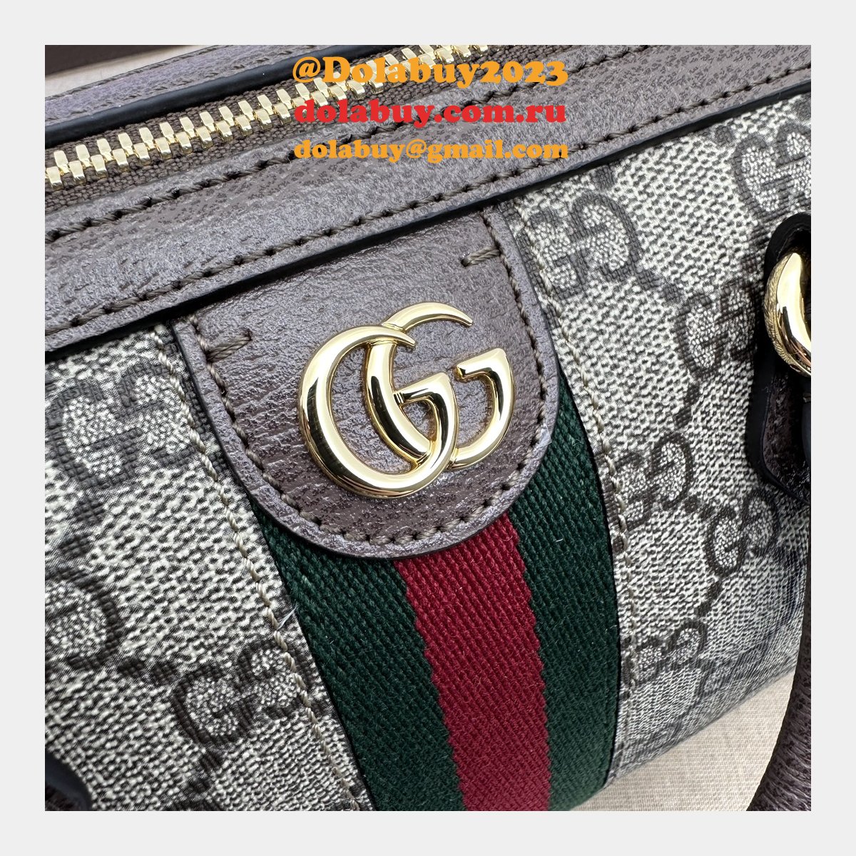 Perfect Ophidia GG Gucci Replicas Top Handle High 772061 Bag