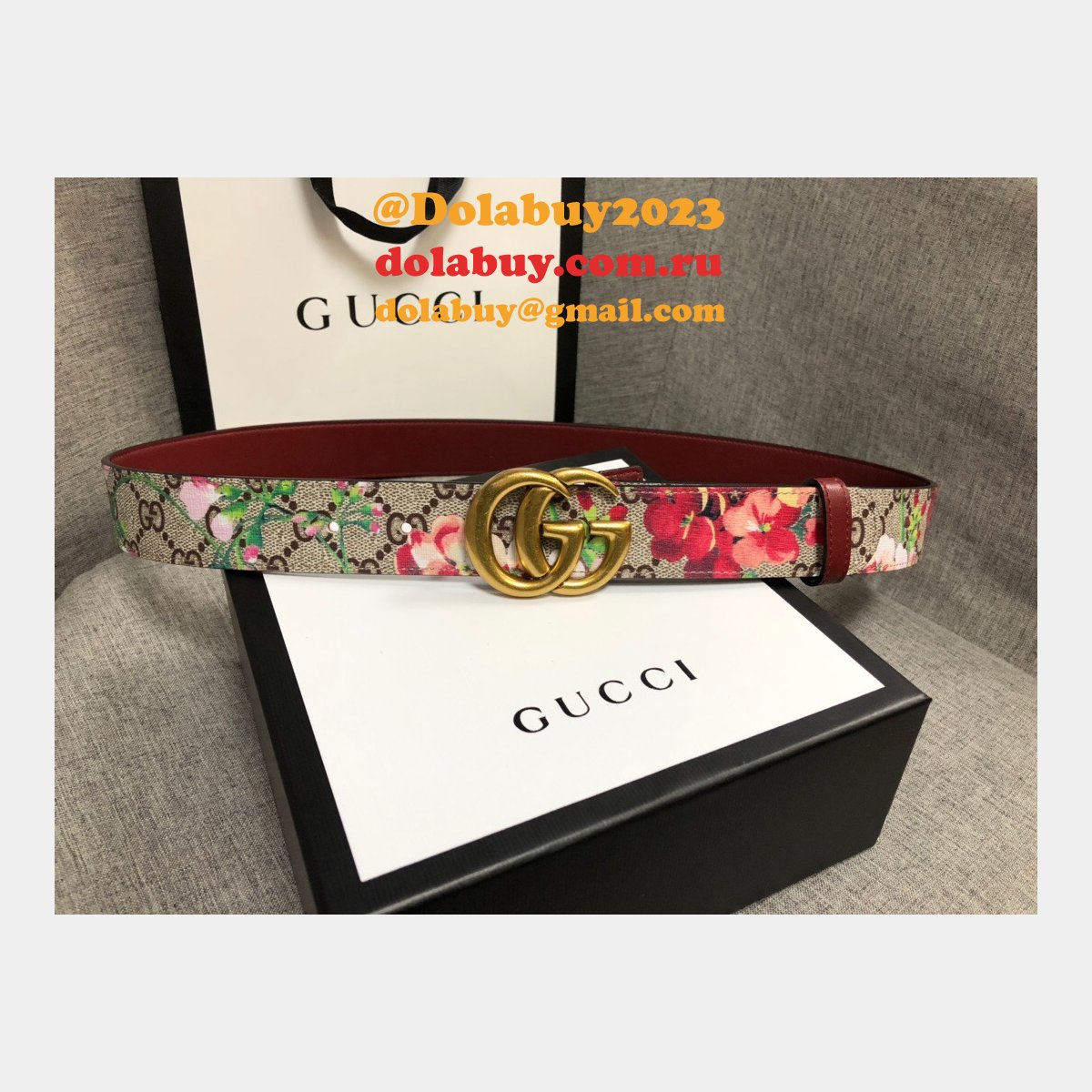 G*u*i belt with double g buckle 35mm best