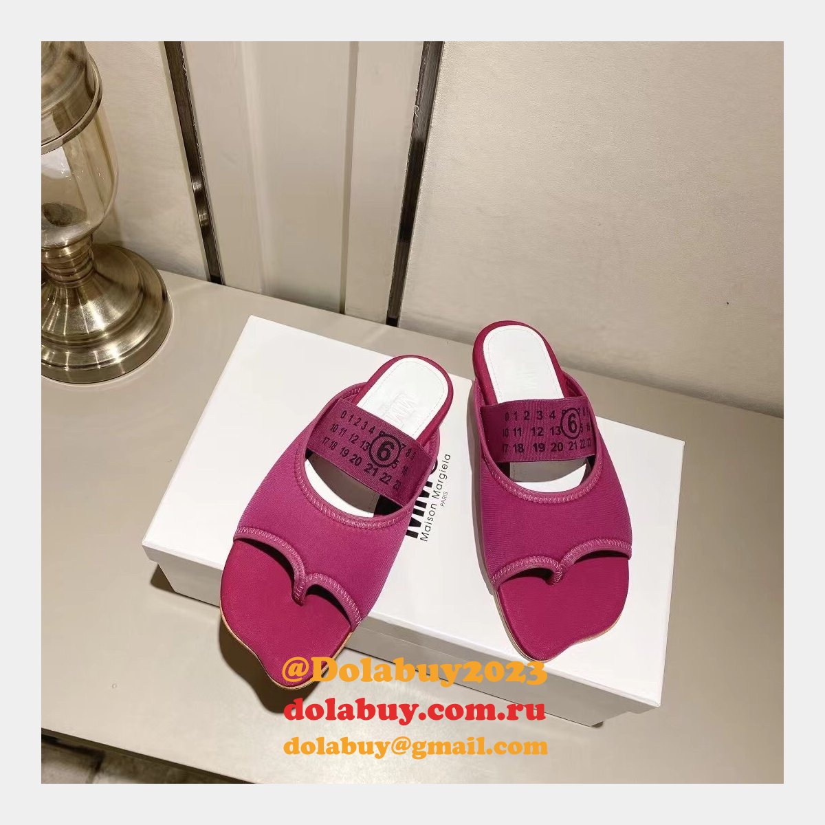 Replica Maison Margiela Knockoff MM6 Flip Flops Shoes